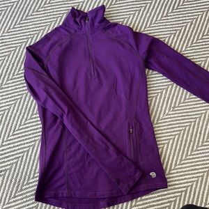 Mountain hardware like new womens 1/4 zip tech running shirt